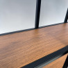 Regał loft MODUS – stal + dąb rustical 120×34×200 cm | Steelhaus