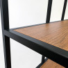 Regał loft MODUS – stal + dąb rustical 120×34×200 cm | Steelhaus