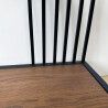 Regał metalowy loft RHYTHM 90–160 cm | Stal + dąb | SteelHaus