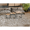 Stoliki modułowe loft 3w1 – metal i dąb rustical