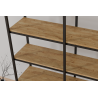 Regał loftowy ROOT – metal i dąb rustical | naturalny styl