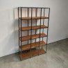 Regał loft MODUS – stal + dąb rustical 120×34×200 cm | Steelhaus